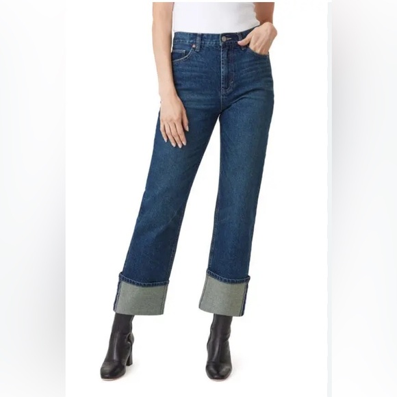 NWT  Habitual Peyton Cuffed Straight Leg Jeans sIze 2/26 - Picture 1 of 12